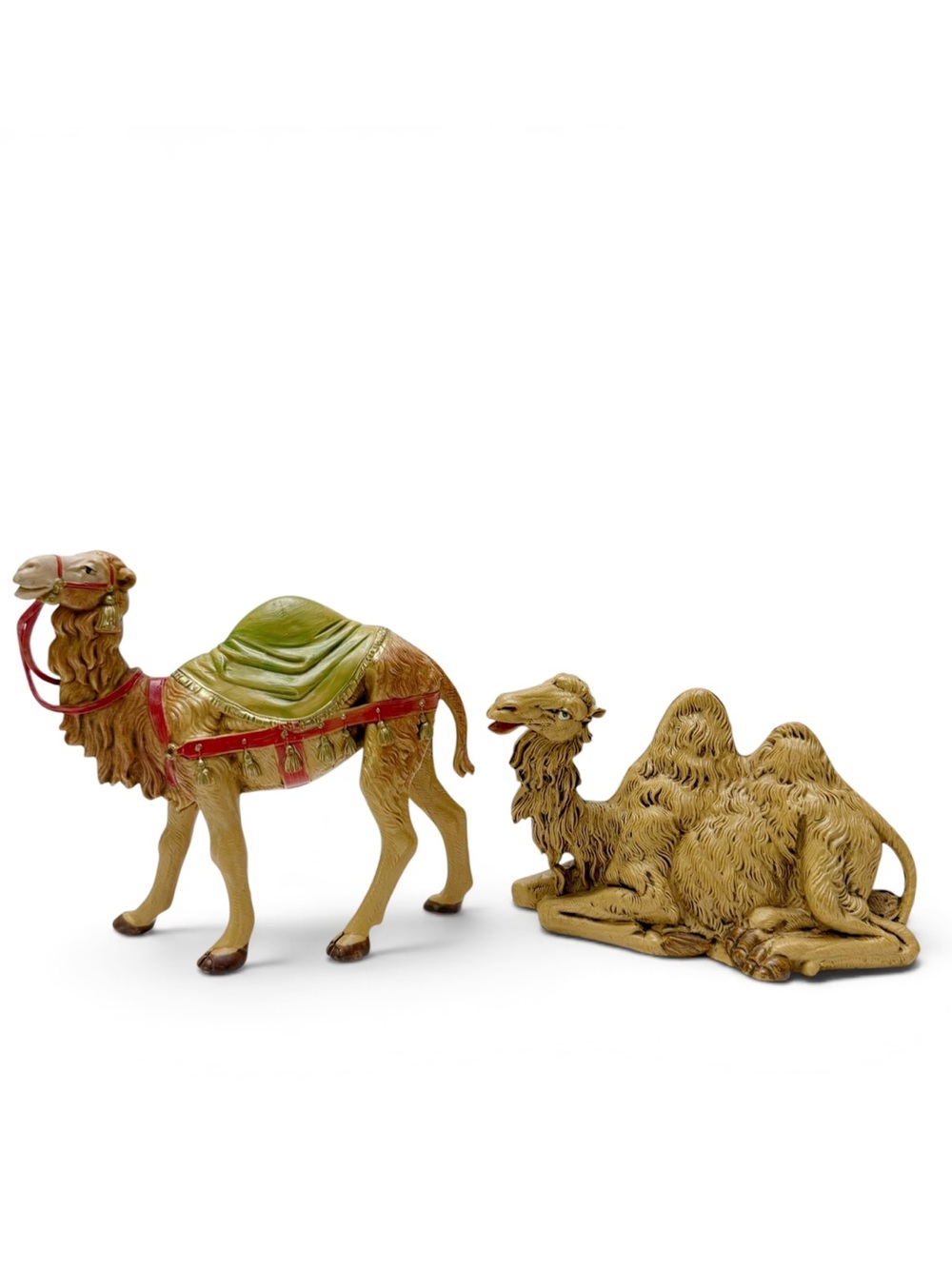 Vintage Fontanini 1983 & 1992 Camels Set of Nativity Figures Italy